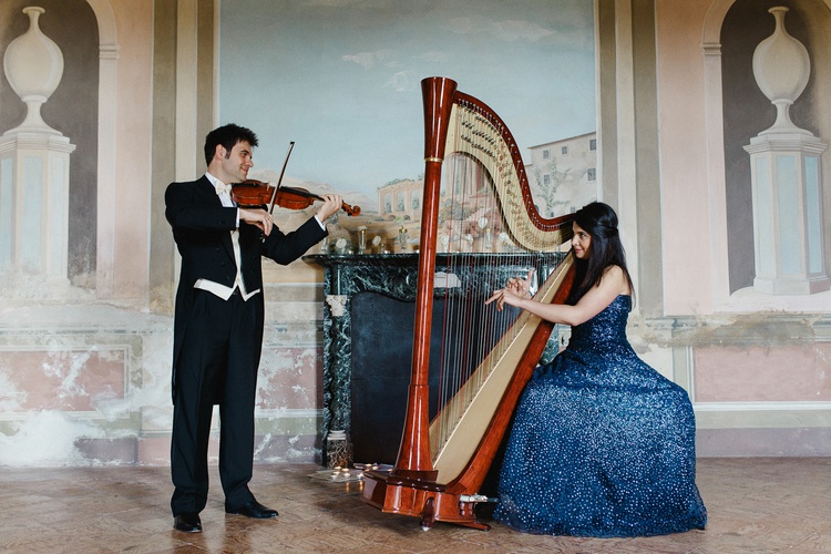Duo Vieuxtemps (Arpa e Violino) Il sogno,la musica e la magia Torino Musiqua