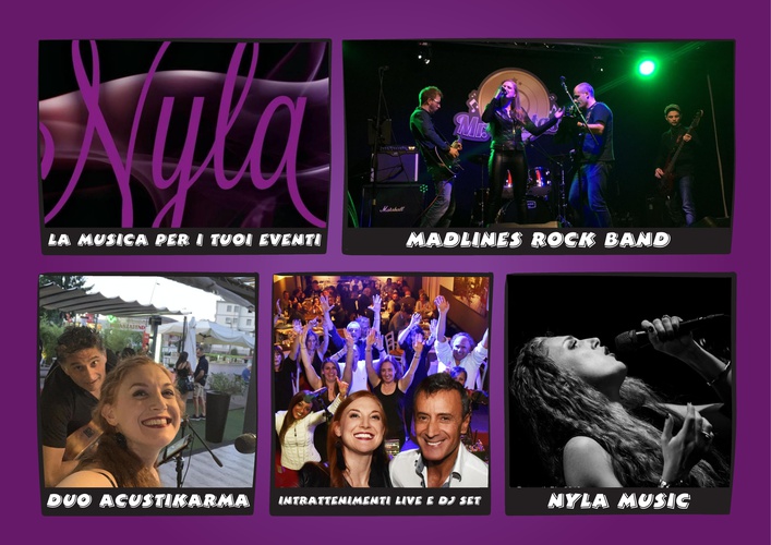 Nyla Live Music Cantante, Duo, Trio, Rock Band Legnano Musiqua